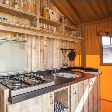 Tente en toile et en bois 6 personnes - Mouette