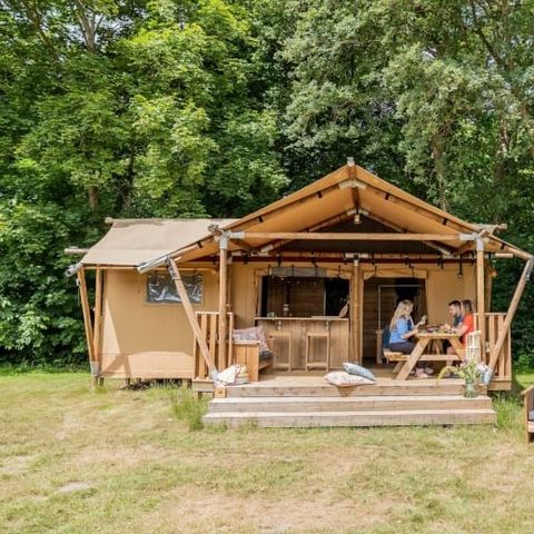 Tente en toile et en bois 5 personnes - Loubine