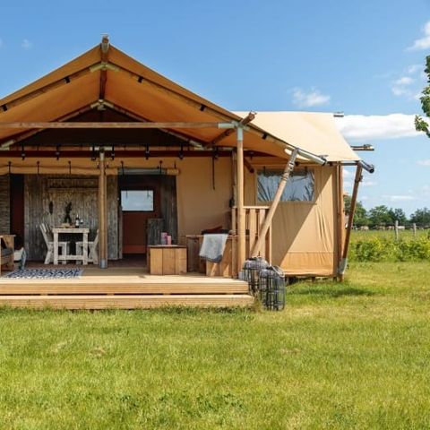 Tente en toile et en bois 6 personnes - Flétan