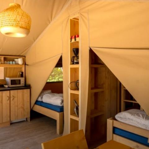 Tente en toile et en bois 5 personnes - Rouget