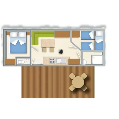 BUNGALOW 6 personnes - BLU ROMANTIC