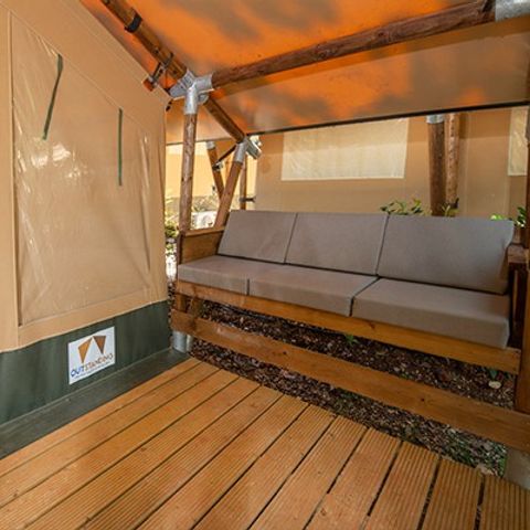 Tente en toile et en bois 5 personnes - Tente Super Lodge | 2 Ch. | 4/5 Pers. | Sans SDB