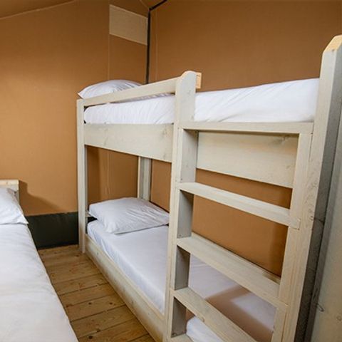 Tente en toile et en bois 5 personnes - Tente Super Lodge | 2 Ch. | 4/5 Pers. | Sans SDB