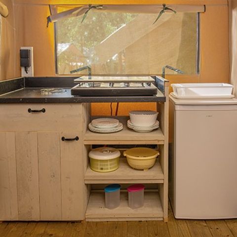 Tente en toile et en bois 5 personnes - Tente Super Lodge | 2 Ch. | 4/5 Pers. | Sans SDB