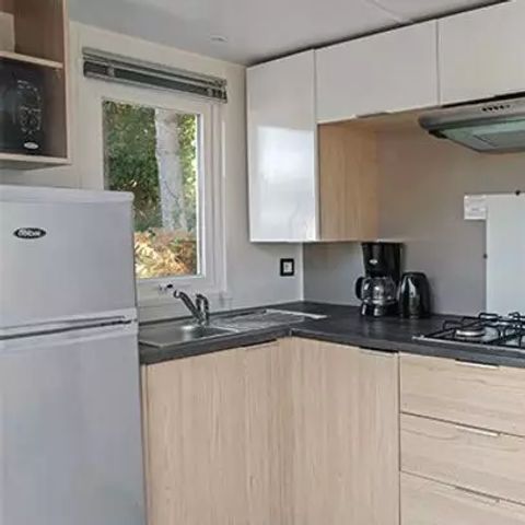 Mobilhome 4 personnes - Comfort | 2 Ch. | 4 Pers. | Terrasse surélevée | 2 SDB | Clim. | TV