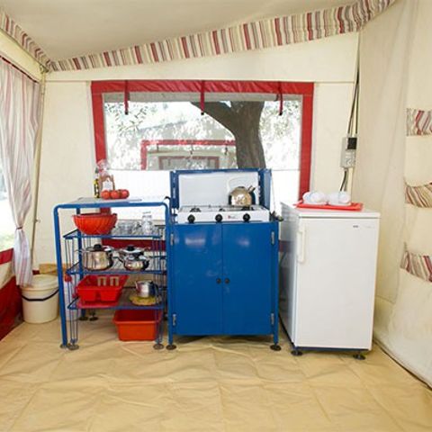 BUNGALOW 5 personnes - Bungalow toilé | 2 Ch. | 4/5 Pers. | Sans SDB