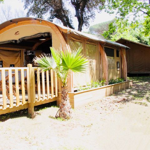 TENTE TOILE ET BOIS 6 personnes - LODGE NATUNA