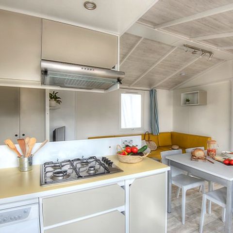 BUNGALOW 6 personnes - Ultimate | 3 Ch. | 6 Pers. | Terrasse surélevée | Jacuzzi | 2 SDB | Clim. | TV