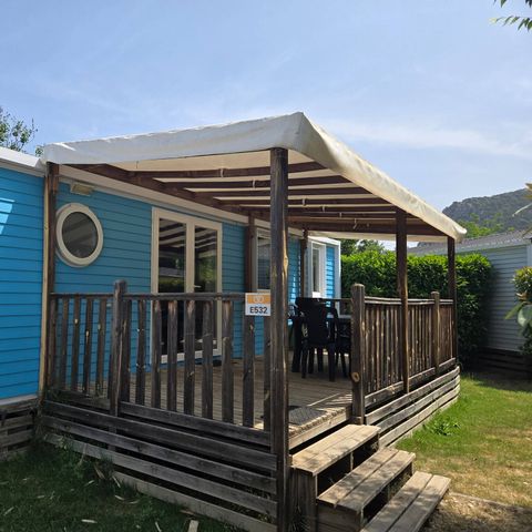 BUNGALOW 6 personnes - Premium | 3 Ch. | 6 Pers. | Terrasse surélevée | Clim. | TV