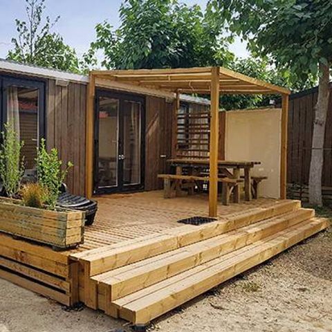 BUNGALOW 4 personnes - Premium | 2 Ch. | 4 Pers. | Terrasse surélevée | Clim. | TV