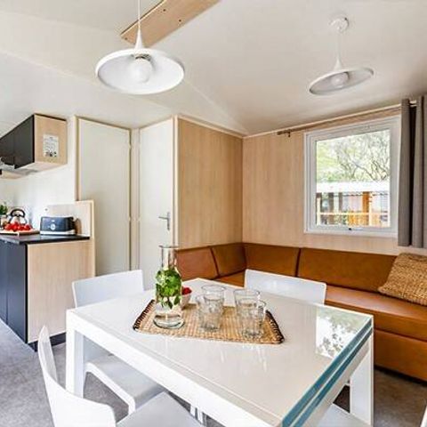 BUNGALOW 4 personnes - Ultimate | 2 Ch. | 4 Pers. | Terrasse surélevée | Douche tropicale | 1 SDB | Clim. | TV