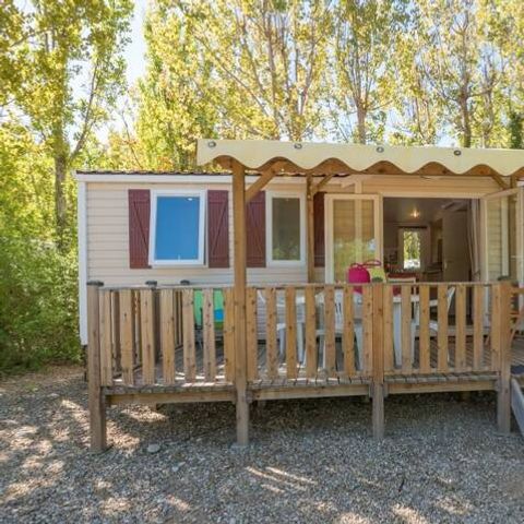 BUNGALOW 6 personnes - Mobil-home | Classic | 3 Ch. | 6 Pers. | Terrasse surélevée | Clim. | TV