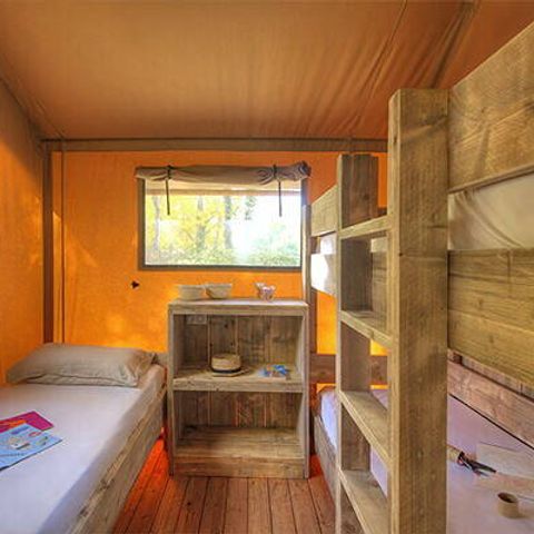 TENTE TOILE ET BOIS 5 personnes - Tente Safari | 2 Ch. | 4/5 Pers.