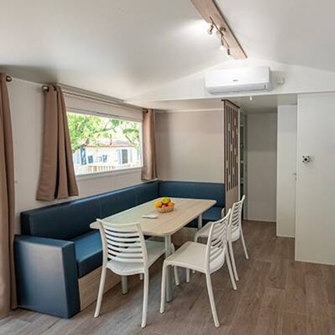 BUNGALOW 6 personnes - Mobil-home | Premium | 3 Ch. | 6 Pers. | Terrasse Lounge | Clim. | TV