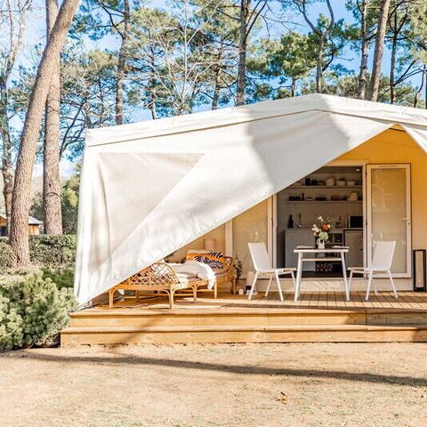 BUNGALOW TOILÉ 4 personnes - Coco Sweet | 2 Ch. | 4 Pers. | Terrasse surélevée | Sans SDB