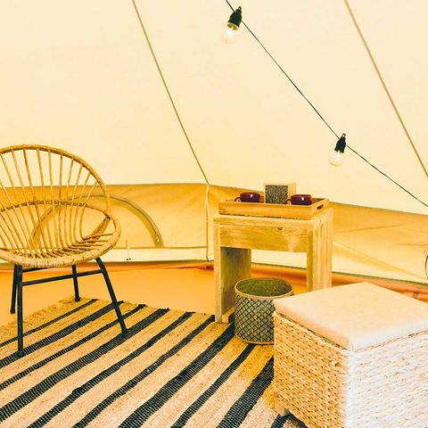 TENTE TOILE ET BOIS 2 personnes - Tente grand confort en brodure de Semoy