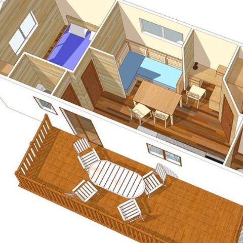 Mobilhome 6 personnes - VILLA 2 Chambres