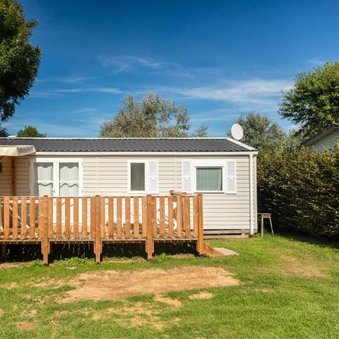 Mobilhome 4 personnes - Comfort | 2 Ch. | 4 Pers. | Terrasse surélevée | 1 SDB | TV