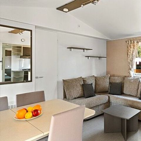 BUNGALOW 4 personnes - Mobil-home | Comfort XL | 2 Ch. | 4 Pers. | Terrasse surélevée | TV