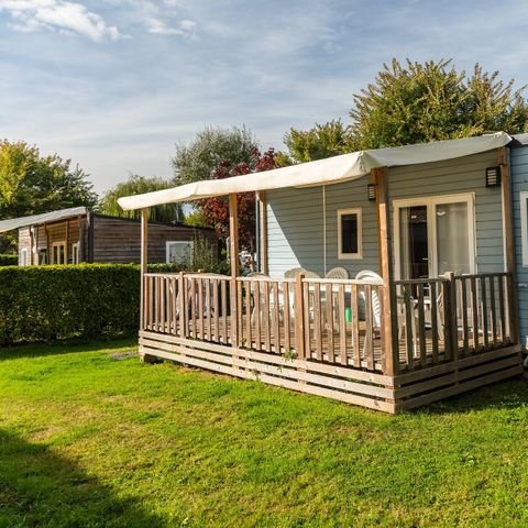 BUNGALOW 6 personnes - Premium | 3 Ch. | 6 Pers. | Terrasse surélevée | Clim. | TV