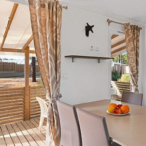 BUNGALOW 4 personnes - Mobil-home | Comfort XL | 2 Ch. | 4 Pers. | Terrasse surélevée | TV
