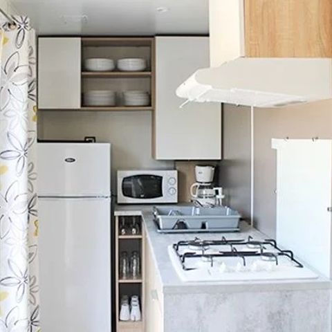 BUNGALOW 4 personnes - Mobil-home | Comfort XL | 2 Ch. | 4 Pers. | Terrasse surélévée non couverte | TV