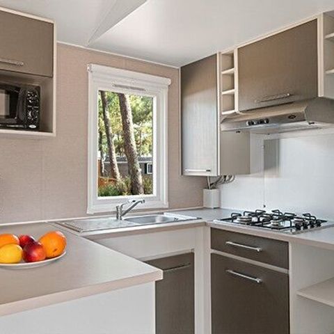 BUNGALOW 4 personnes - Mobil-home | Comfort XL | 2 Ch. | 4 Pers. | Terrasse surélevée | TV