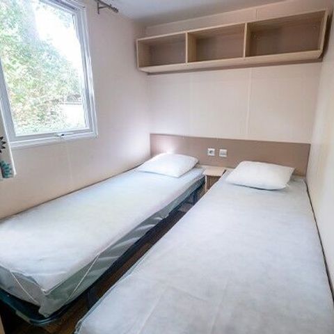 Mobilhome 6 personnes - Mobil-home | Premium Azure | 3 Ch. | 6 Pers. | Terrasse surélevée | Clim. | TV
