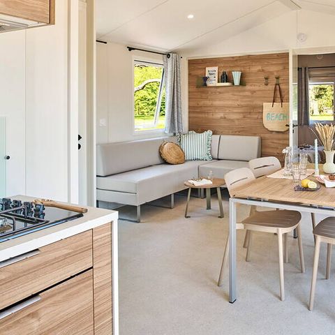 BUNGALOW 6 personnes - Comfort | 2 Ch. | 4/6 Pers. | Terrasse surélevée | Clim.