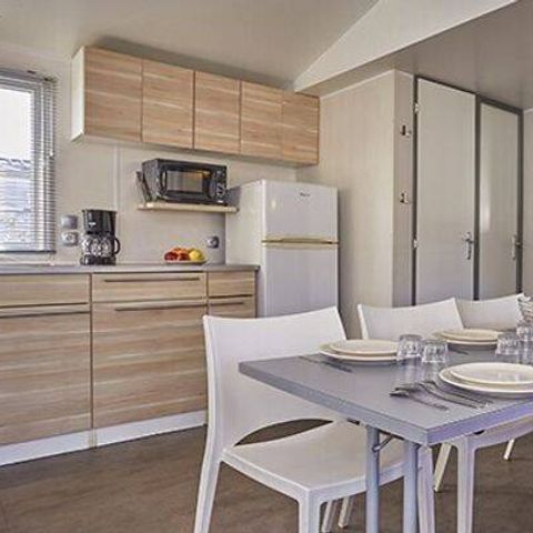 BUNGALOW 4 personnes - Mobil-home | Comfort | 2 Ch. | 4 Pers. | Terrasse simple | Clim.