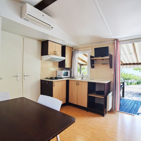 Mobilhome 2 personnes - Magnolia 2 personnes inclus possibilité d'ajouter 2 personnes supplémentaire (payant) voir avec partenaire