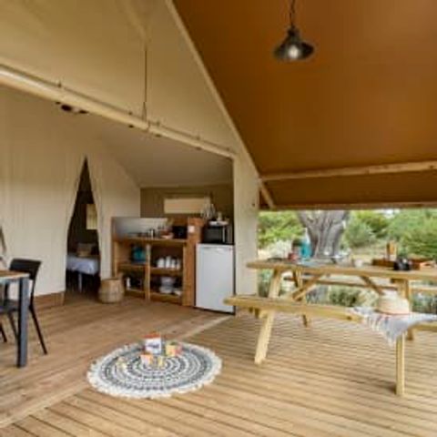 TENTE TOILE ET BOIS 4 personnes - Lodge 4p 2ch **