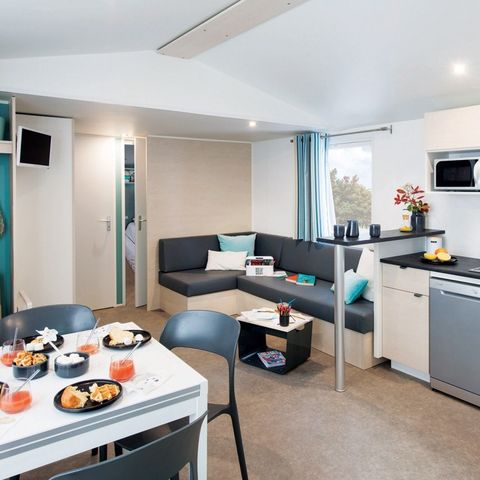 BUNGALOW 6 personnes - Comfort XL | 3 Ch. | 6 Pers. | Terrasse surélevée | Clim.