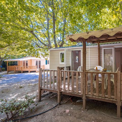 BUNGALOW 6 personnes - Comfort | 2 Ch. | 4/6 Pers. | Terrasse surélevée | Clim.