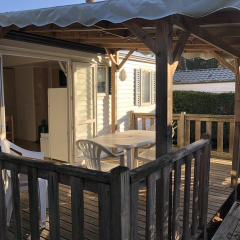 BUNGALOW 6 personnes - Aqua 3 Chambres 6 Personnes Terrasse Semi-Couverte