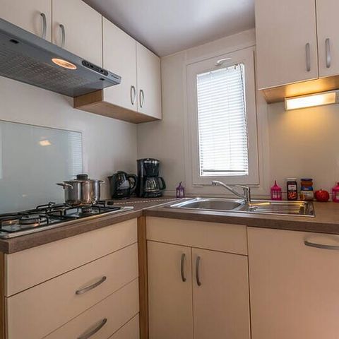 Mobilhome 6 personnes - Comfort | 3 Ch. | 6 Pers. | Terrasse surélevée | Clim. | TV