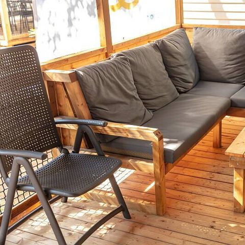 Mobilhome 6 personnes - Mobil-home | Premium | 3 Ch. | 6 Pers. | Terrasse Lounge | Clim. | TV