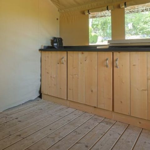 TENTE TOILE ET BOIS 5 personnes - Ciboulette