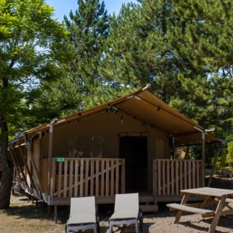 TENTE TOILE ET BOIS 5 personnes - Ciboulette