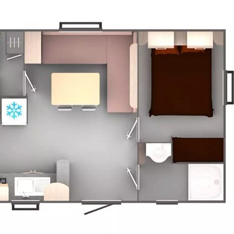 BUNGALOW 6 personnes - 3 Pièces 4/6 Personnes + TV
