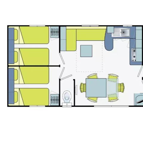 BUNGALOW 6 personnes - 4 Pièces 6 Personnes + TV