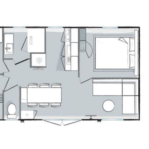 BUNGALOW 6 personnes - Mahana 6 personnes 3 chambres 32m²