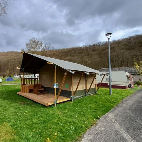 TENTE TOILE ET BOIS 4 personnes