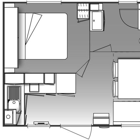 BUNGALOW 3 personnes - GIGARO