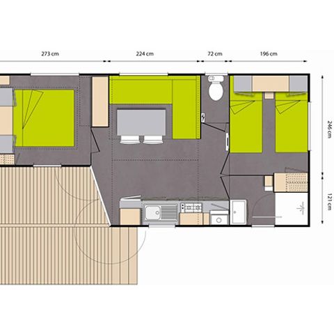BUNGALOW 4 personnes - CONFORT