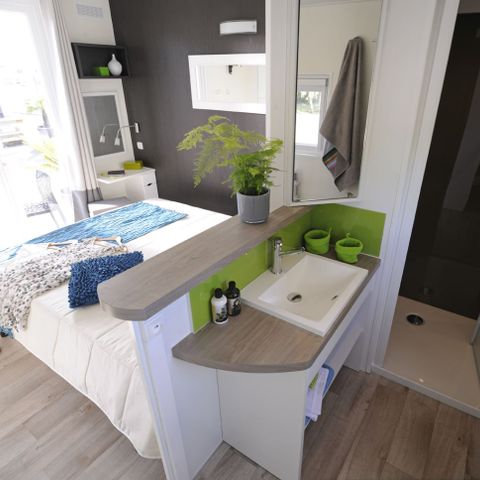 BUNGALOW 5 personnes - PREMIUM TAOS 2ch 5 pers avec climatisation 