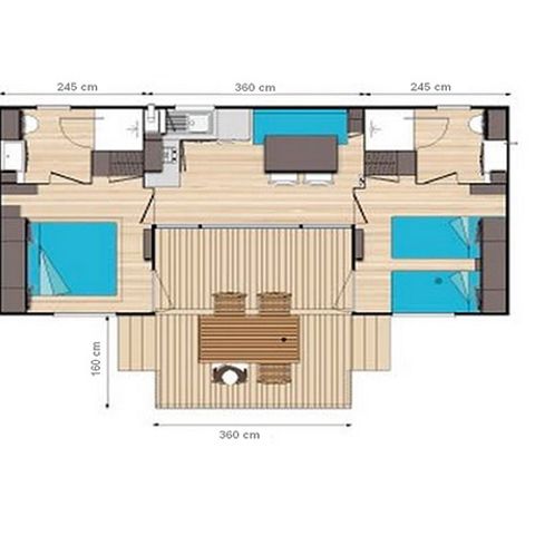 BUNGALOW 4 personnes - PRESTIGE PATIO