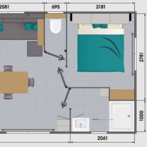 BUNGALOW 4 personnes - Grand Confort + 2ch 4 pers