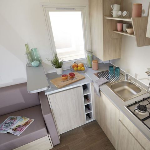 BUNGALOW 6 personnes - 3 chambres - TV + Clim