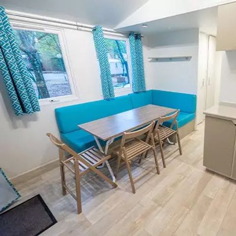 BUNGALOW 6 personnes - Mobil-home | Comfort | 3 Ch. | 6 Pers. | Terrasse surélevée | Clim.